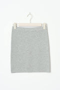 Knitted skirt - Lt grey melange