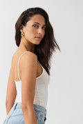 V-neck ruched singlet - Pale lilac
