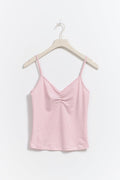 V-neck ruched singlet - Pale lilac