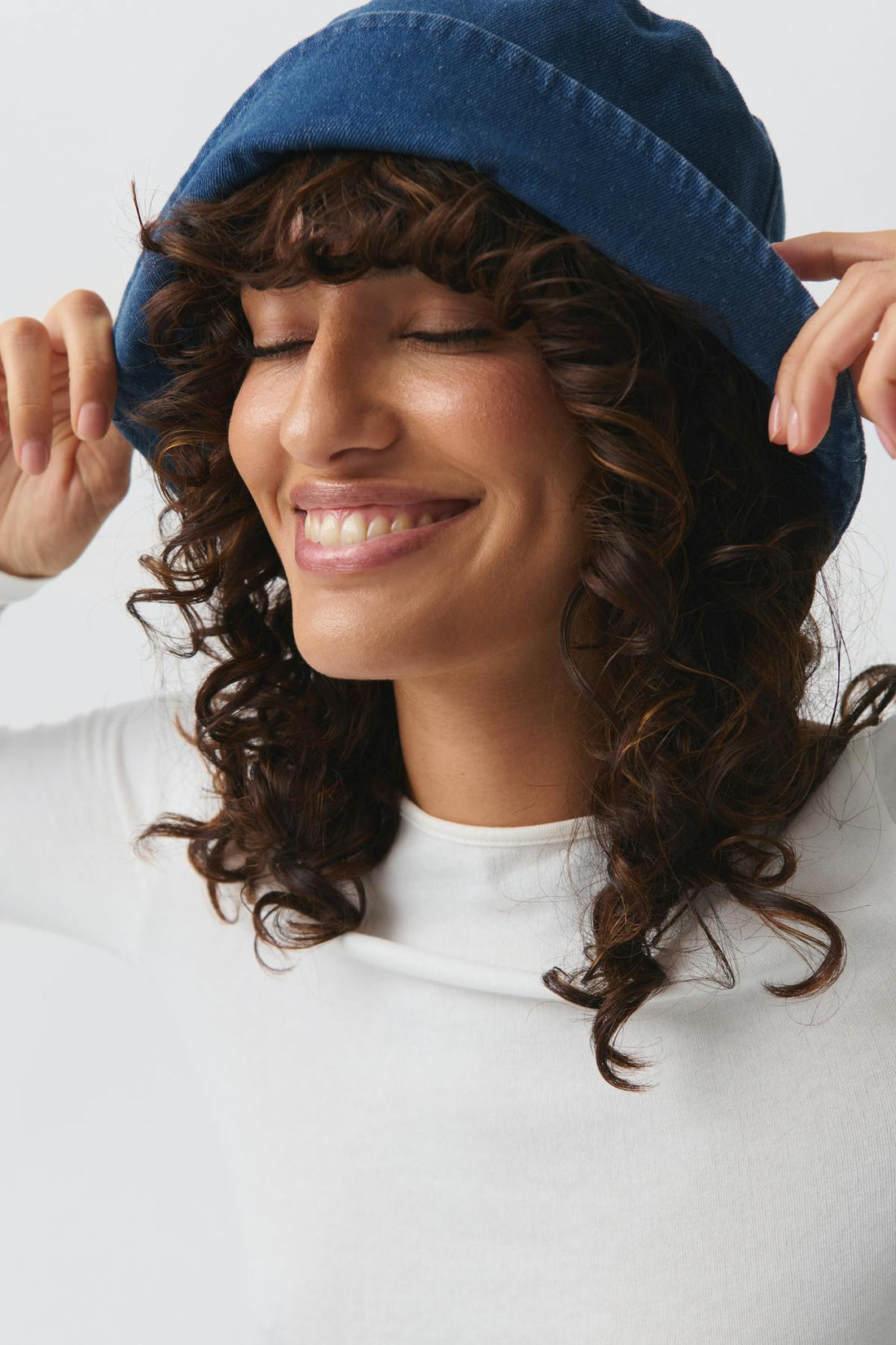 Denim bucket hat - Bleu