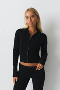 Knitted lounge jacket - Noir
