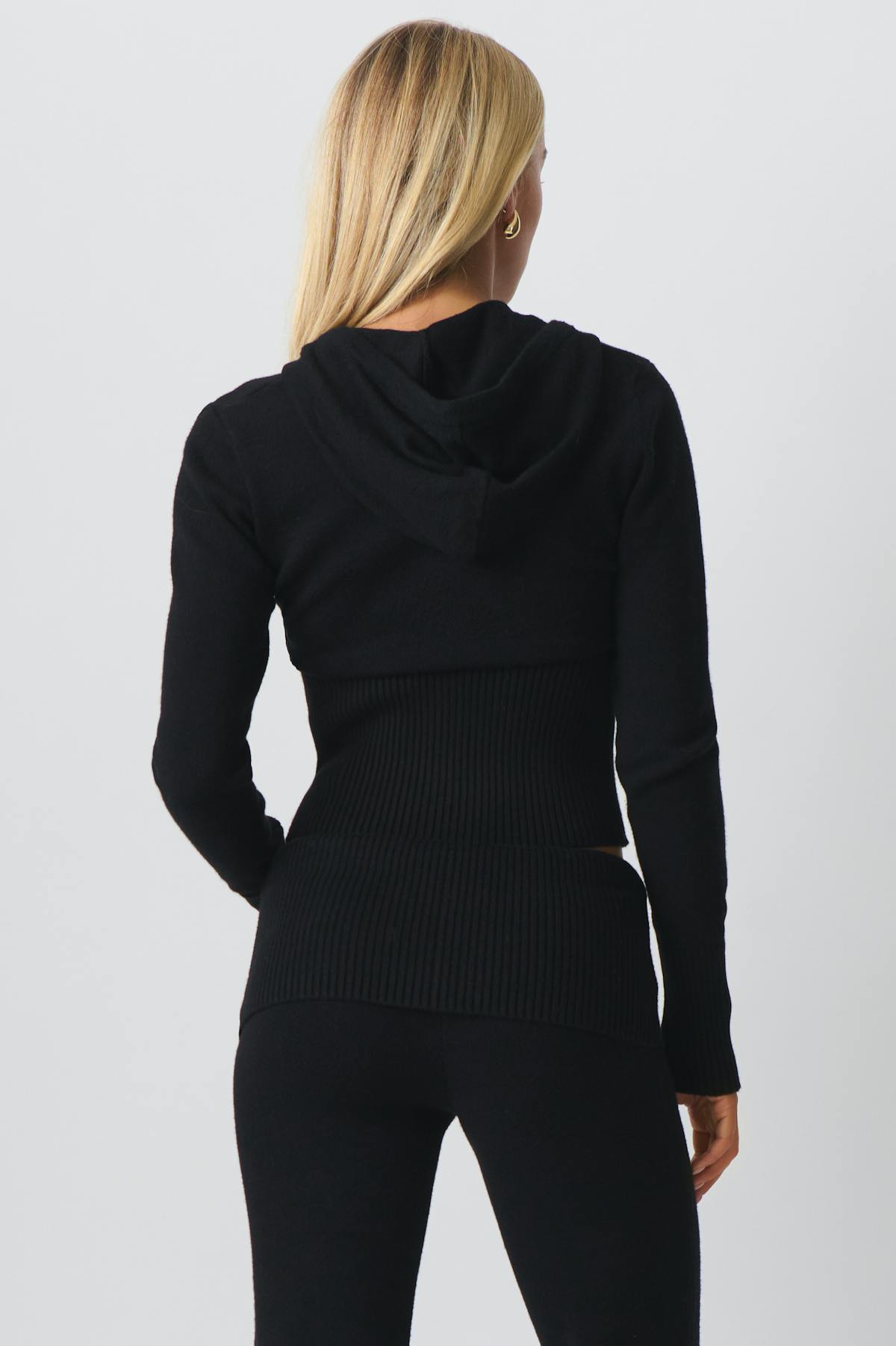 Knitted lounge jacket - Noir