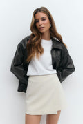Mini wrap skort - Noir