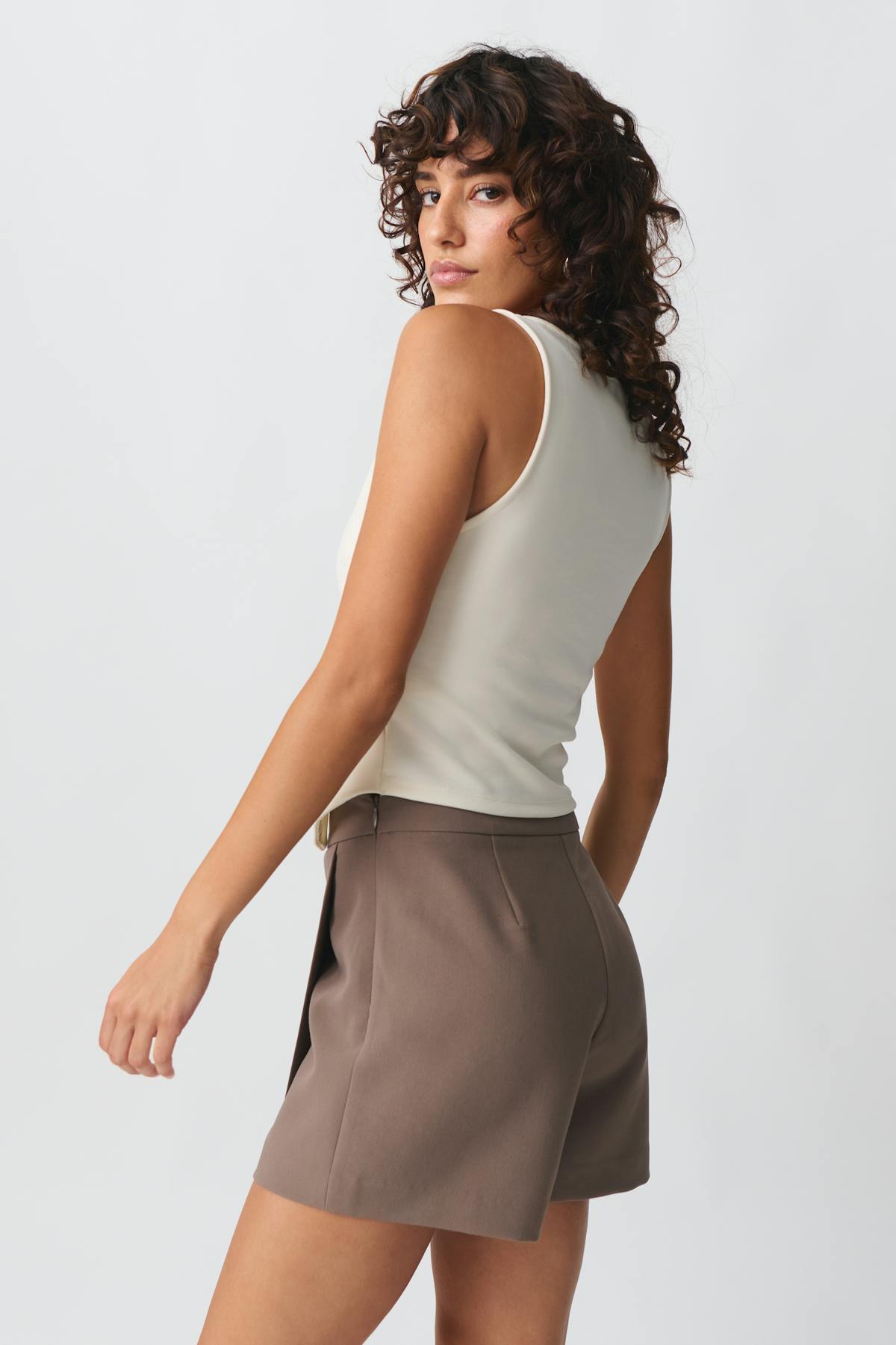 Mini wrap skort - Noir