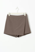 Mini wrap skort - Noir