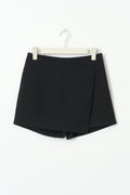 Mini wrap skort - Noir