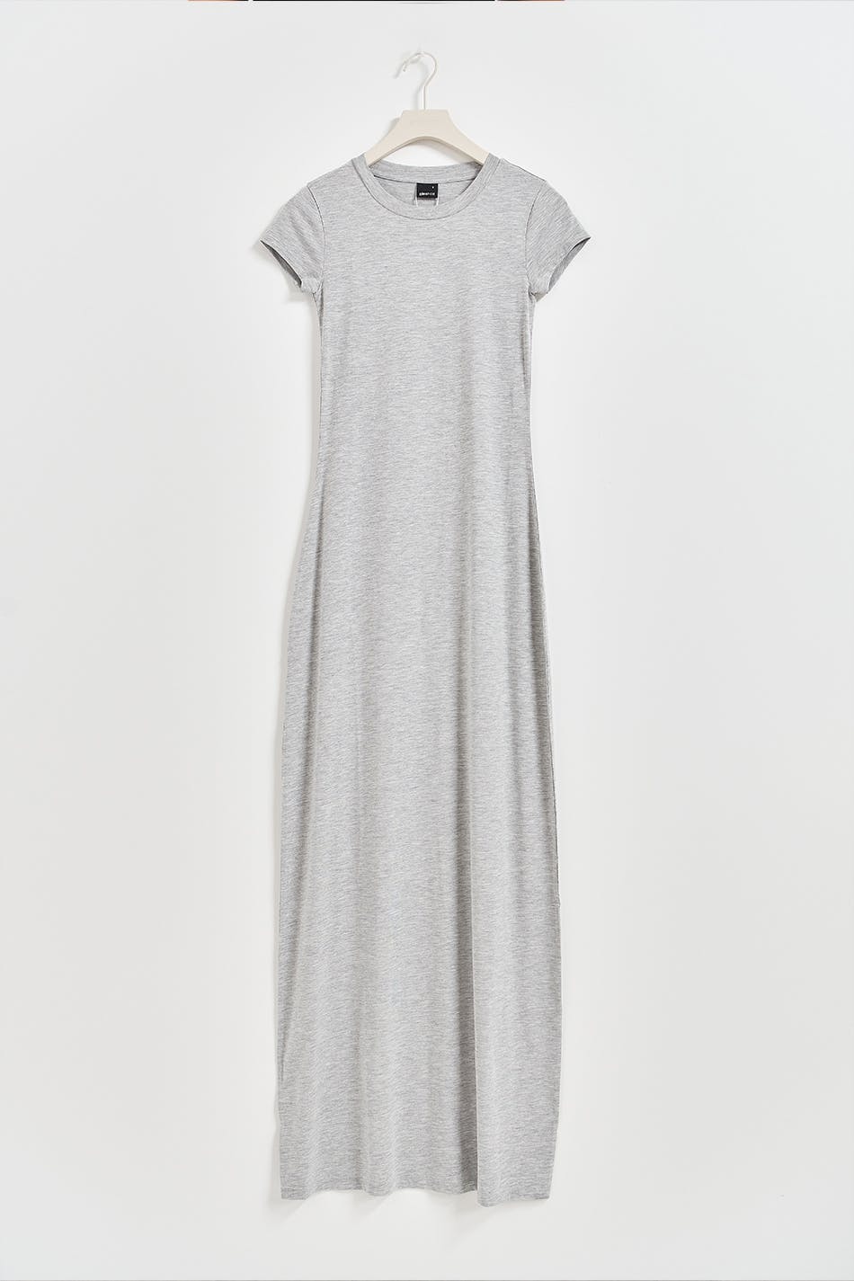 Maxi t-shirt dress - Grey melange