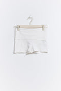 y low waist yoga shorts - Blanc