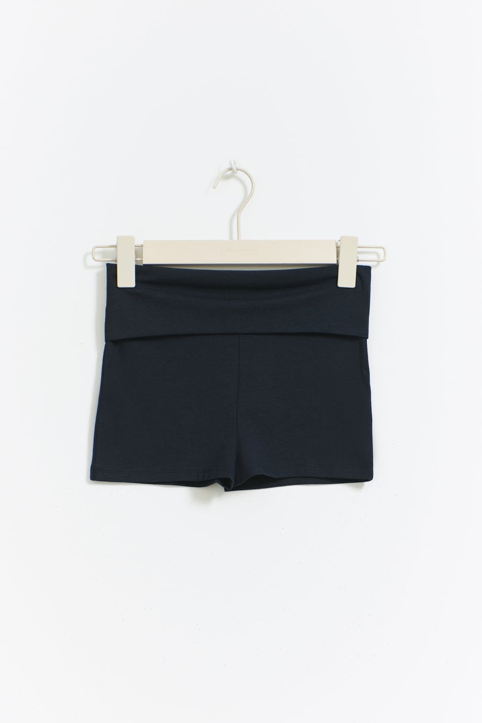 y low waist yoga shorts - Bleu marine