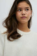 Y kn short sleeve top - Cashmere blue