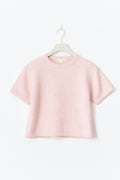 Y kn short sleeve top - Navy blazer