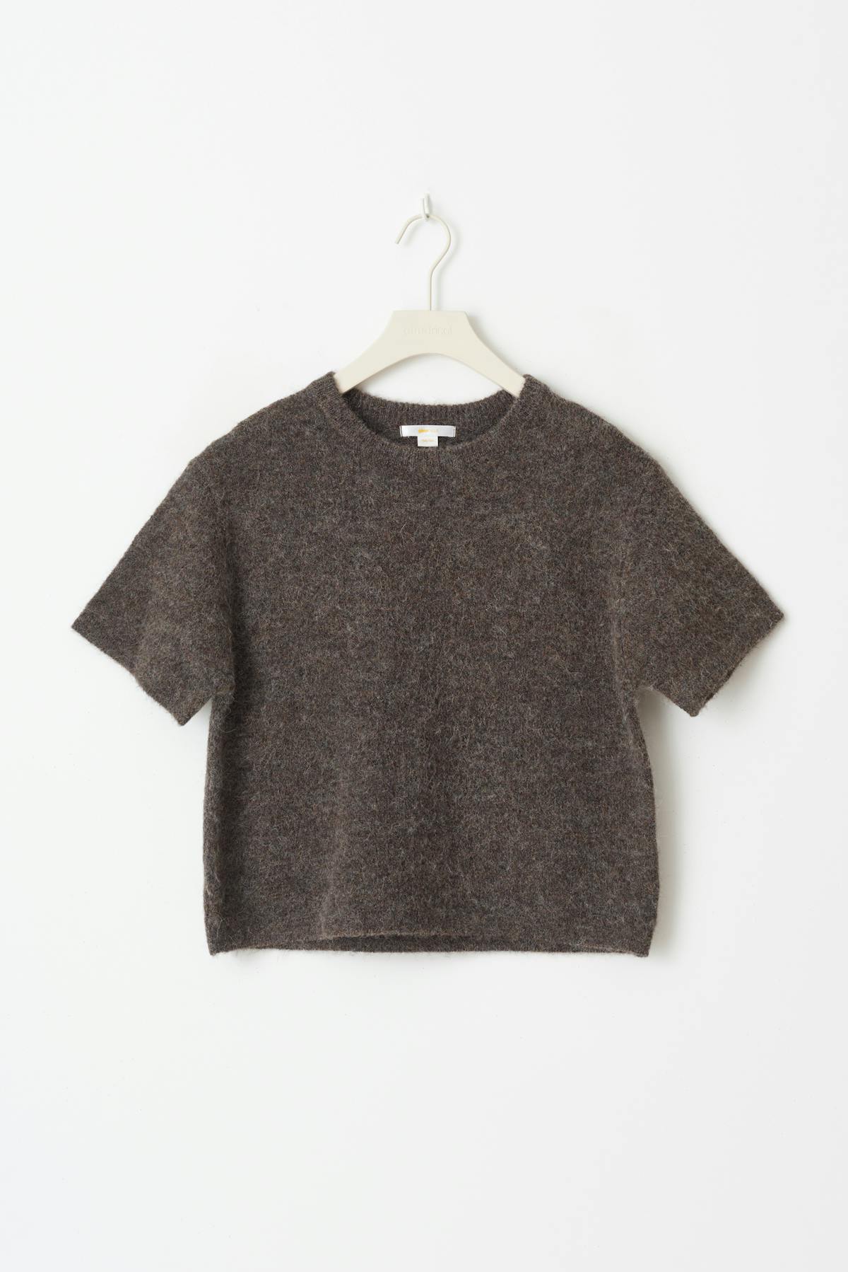 Y kn short sleeve top - Noir