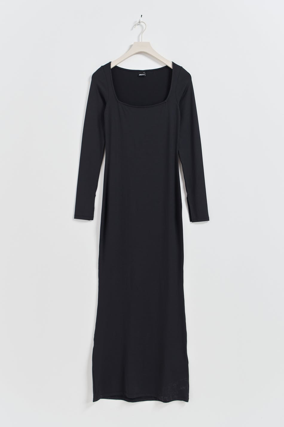 Square neck dress - Noir