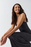 Maxi slip dress - Deep taupe