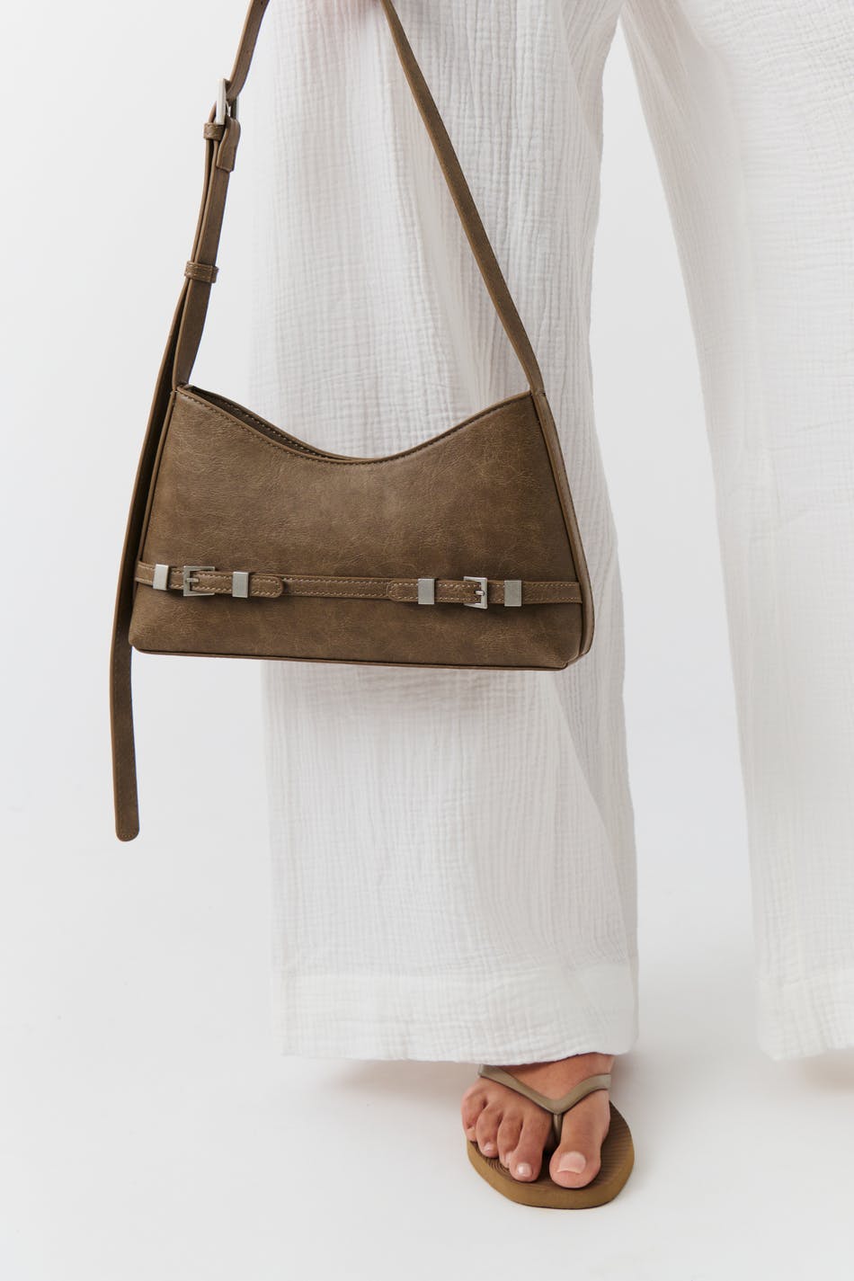 Belt shoulder bag - Marron