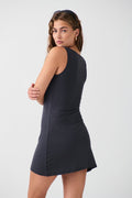 Soft touch boatneck dress - Stone