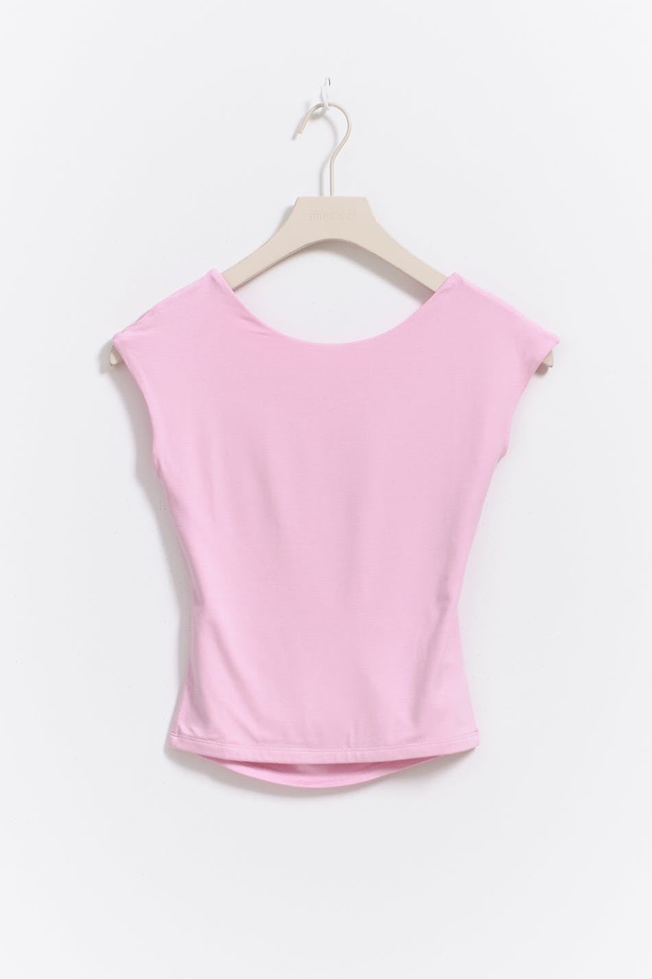 Soft touch open back top - Stone