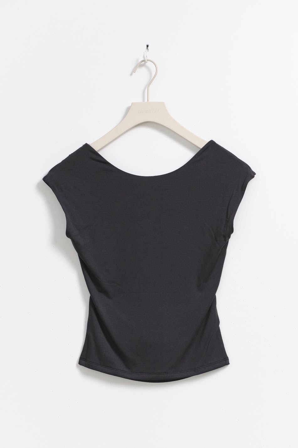 Soft touch open back top - Stone