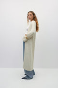 Long knitted cardigan - Noir