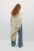 Long knitted cardigan - Noir