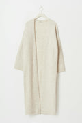Long knitted cardigan - Oat melange