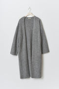 Long knitted cardigan - Mid grey mel