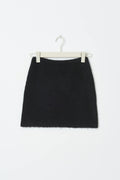 Knitted mini skirt - Noir