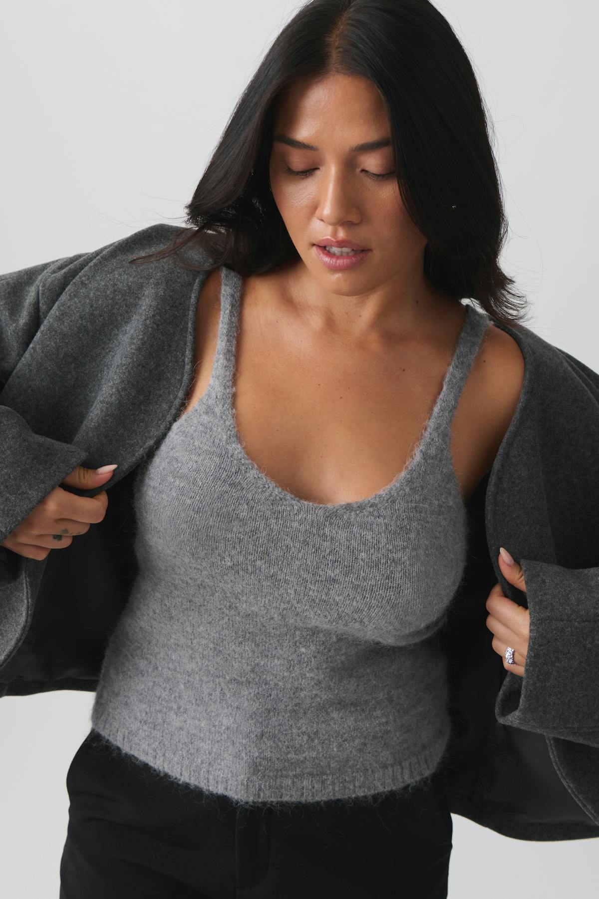 Knitted singlet - Noir