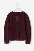 Sculpted blazer - Bordeaux