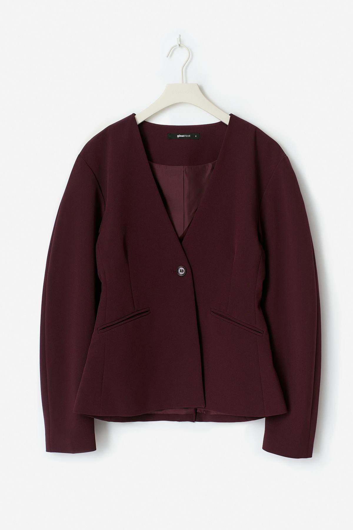 Sculpted blazer - Bordeaux