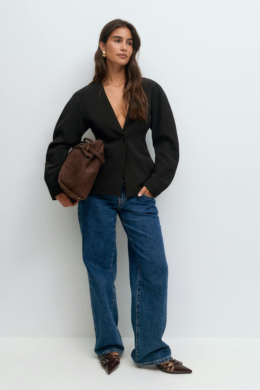 Sculpted blazer - Noir