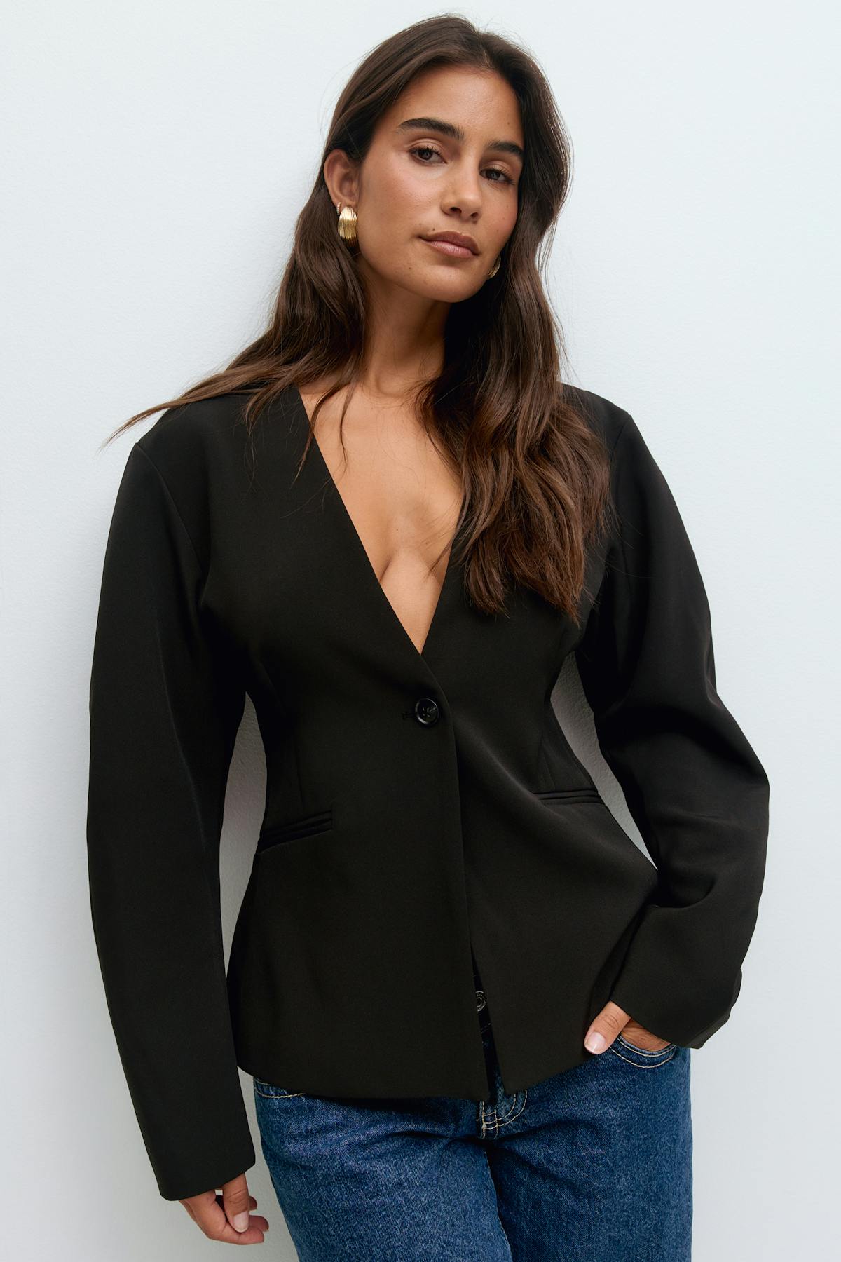 Sculpted blazer - Noir
