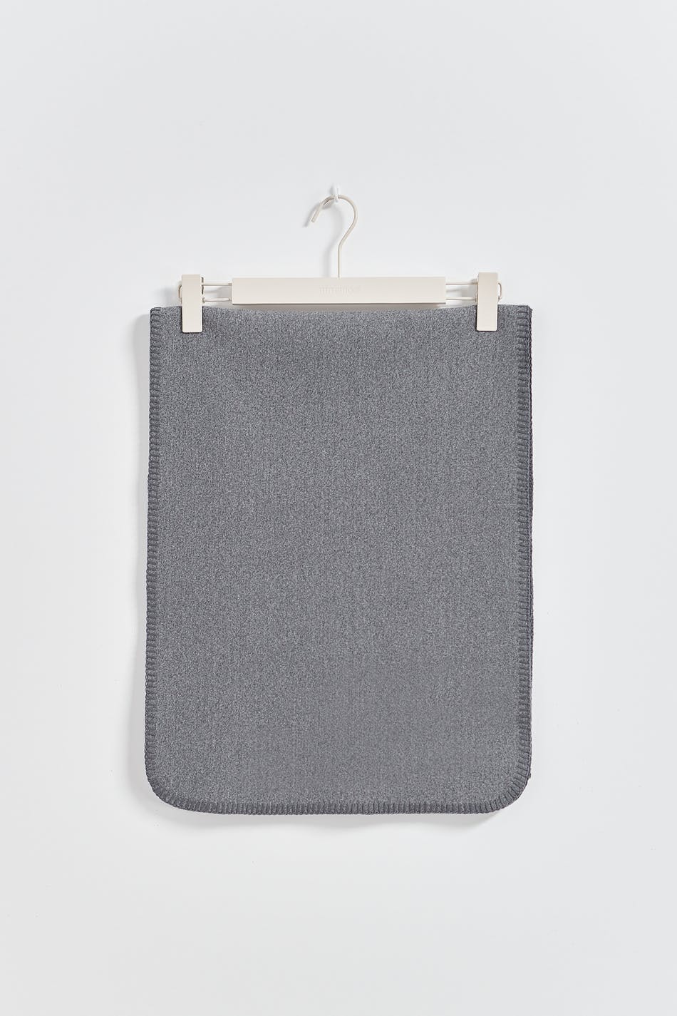 Blanket stitch scarf - Grey melange
