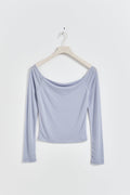 Tight off shoulder top - Zen blue