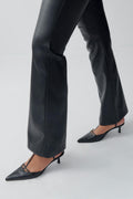 Pu bootcut trousers - Noir