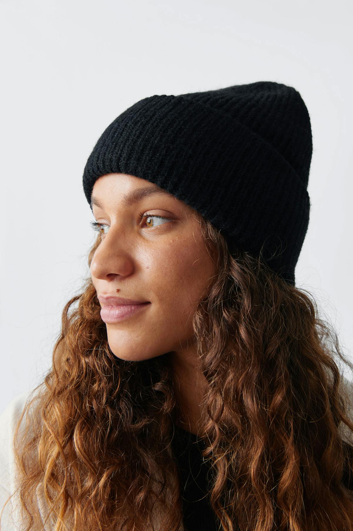Rib beanie - Marron foncé
