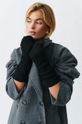 Rib mittens - Noir