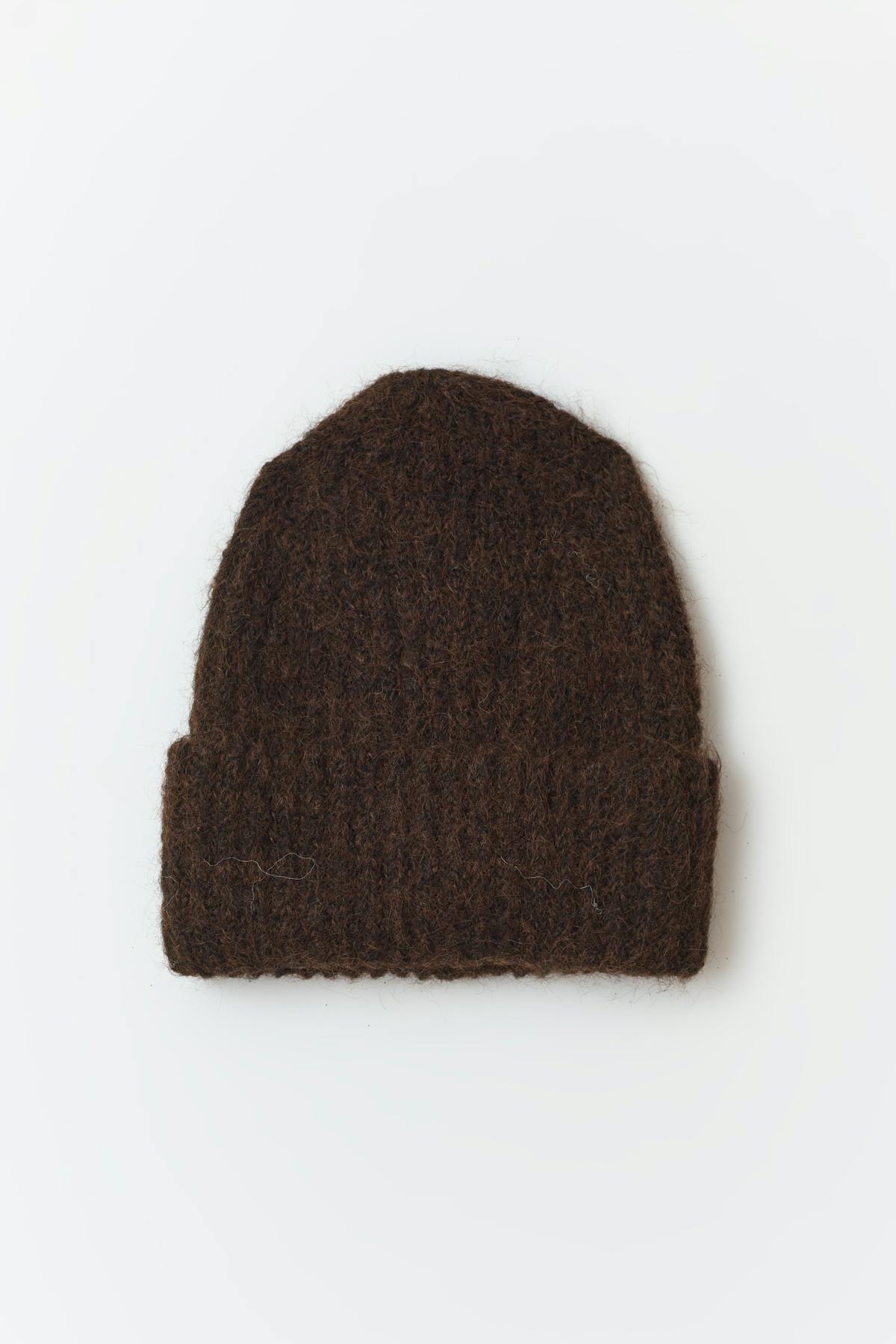 brushed beanie - Mid grey mel