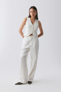 Tailored wide trousers - Noir