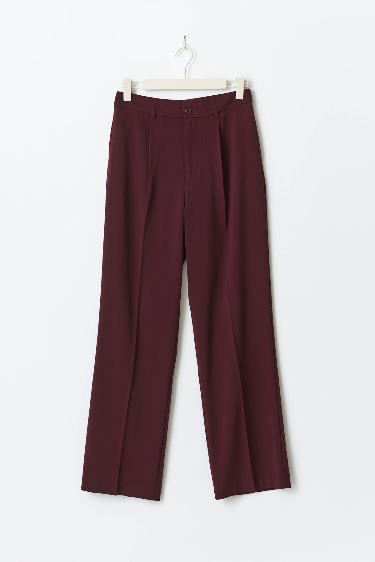 Tailored wide trousers - Bordeaux foncé