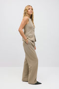 Tailored wide trousers - Noir