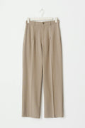 Tailored wide trousers - Dk grey melange