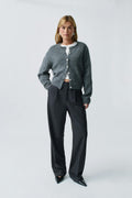 Tailored wide trousers - Bordeaux foncé