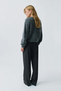 Tailored wide trousers - Bordeaux foncé