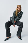 Tailored wide trousers - Noir