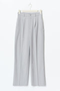 Tailored wide trousers - Dk grey melange