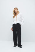 Tailored wide trousers - Bordeaux foncé