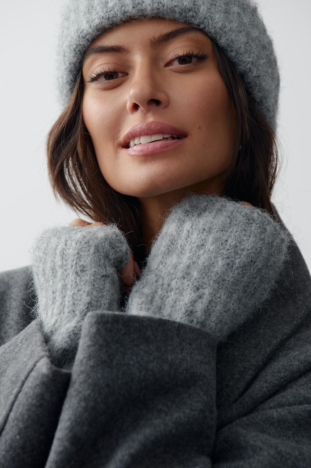 brushed wrist warmers