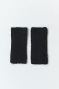 brushed wrist warmers - Mid grey mel