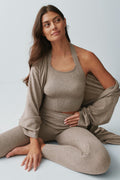 Knitted leggings - Marron
